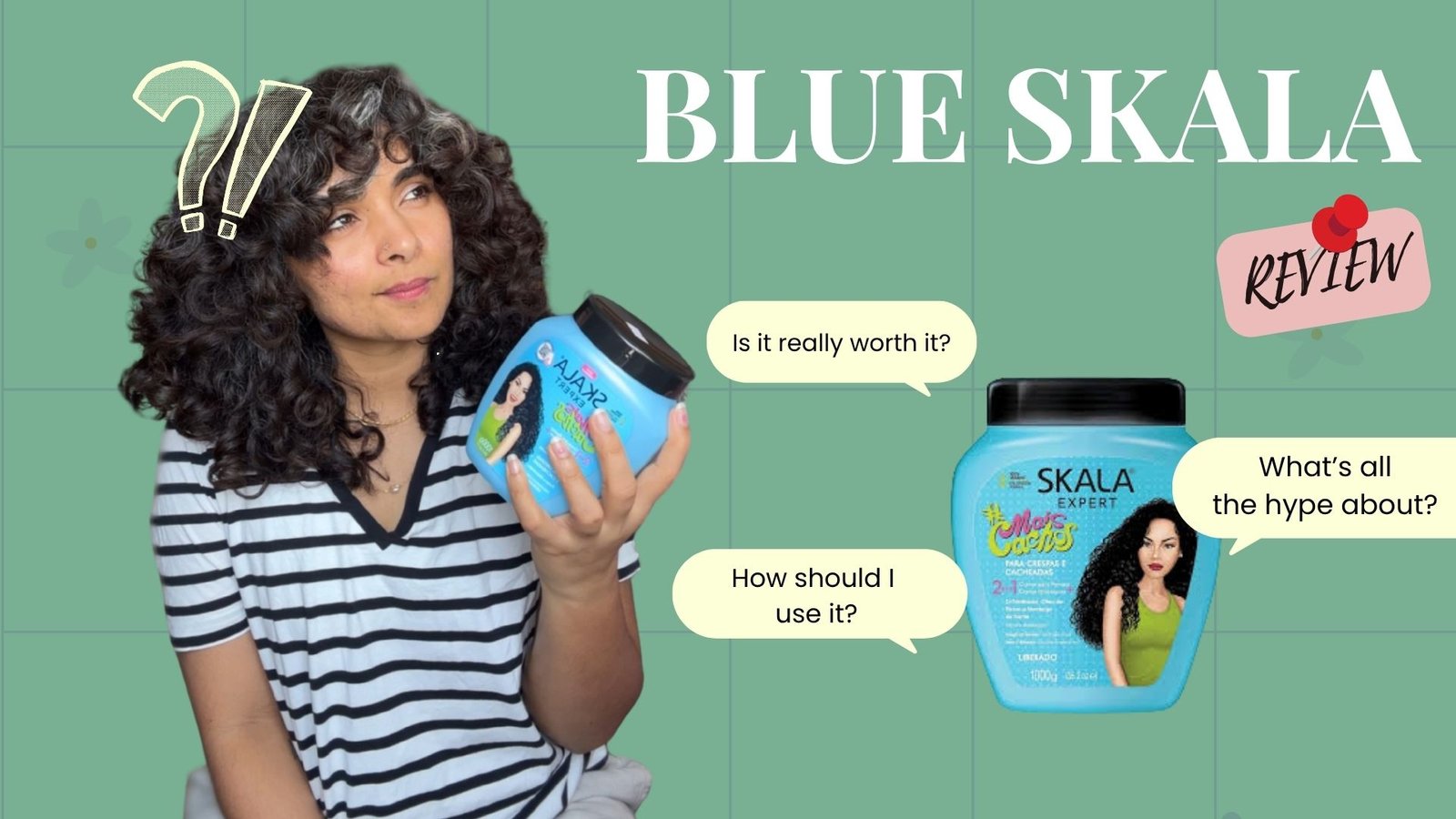 Does Skala promote hair growth? Is Skala good for skin? Is Skala Blue a curl cream? Can you use blue Skala as a conditioner?